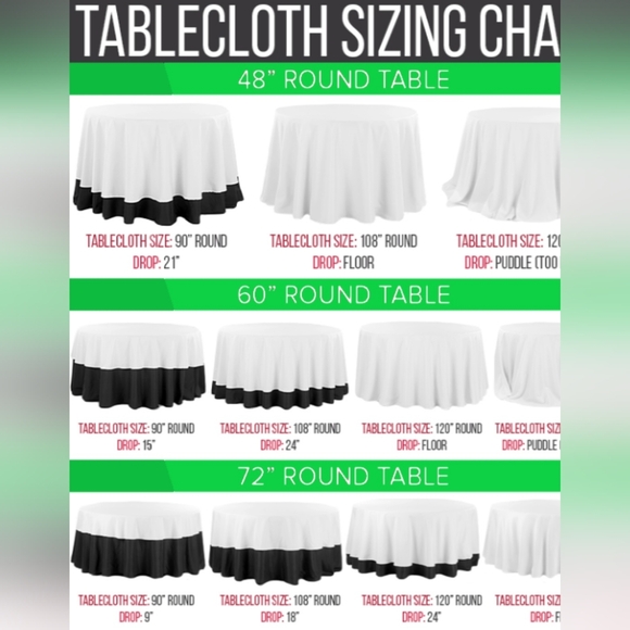 3-90 Inch Round Sheer Table Cloths - Picture 5 of 6